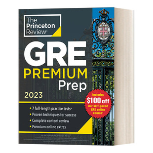 考试用书 Princeton Premium GRE Review 优质版 Prep 普林斯顿 进口英语书籍 GRE考试备考指南2023 英文原版 2023