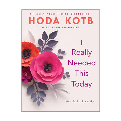 英文原版 I Really Needed This Today 我今天真的很需要这个 生活指南 Today show主持人Hoda Kotb语录集 精装 进口英语原版书籍