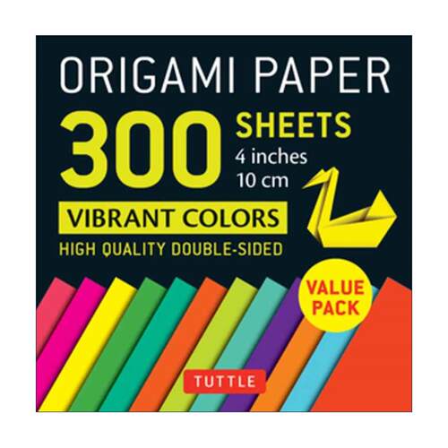 英文原版 Origami Paper 300 sheets Vibrant Colors 4