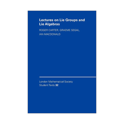 英文原版 Lectures on Lie Groups and Lie Algebras 李群与李代数 伦敦数学会学生文本系列 英文版 进口英语原版书籍