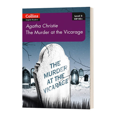 英文原版小说 Collins Agatha Christie ELT Readers Murder at the Vicarage B2+ 英文版 进口英语原版书籍