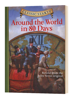 Classic Starts Around the World in 80 Day 开始读经典 环游世界80天 精装 英文原版儿童文学小说 进口世界名著书籍