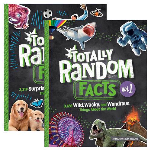 英文原版 Totally Random Facts 完全随机的事实2册 儿童精装科普百科 Melina Gerosa Bellows 英文版 进口英语原版书籍