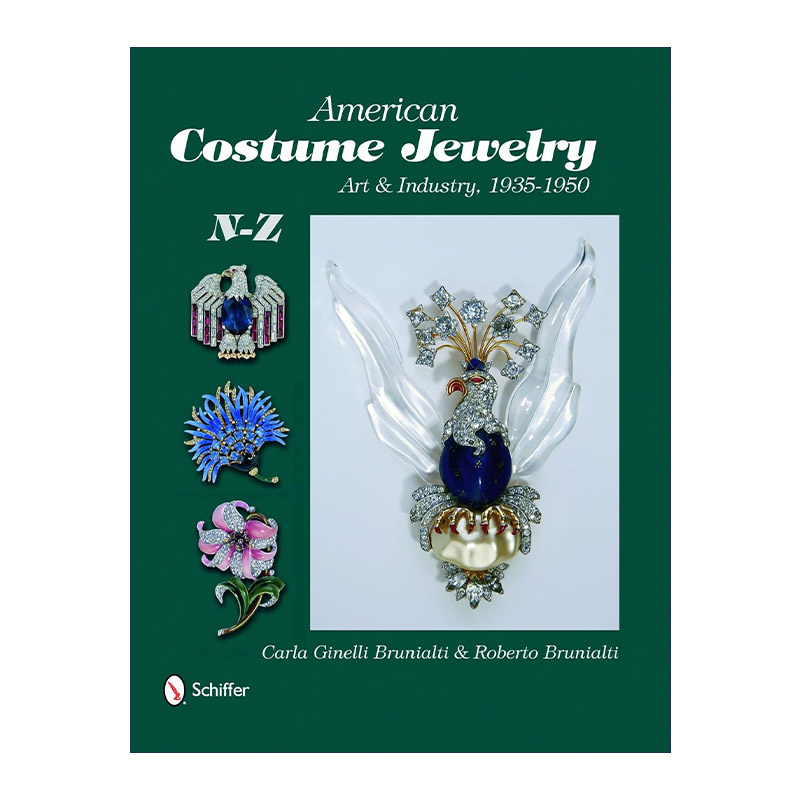 英文原版 American Costume Jewelry 美国服装配饰珠宝图册 卷二 复古中古首饰 精装收藏集 Roberto Brunalti 进口英语原版书籍