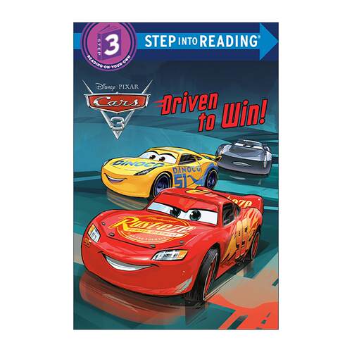 英文原版 Step into Reading 3 Driven to Win Disney Pixar Cars 3 追求胜利 迪士尼 皮克斯 赛车总动员3 同名电影改编