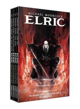 英文原版 Michael Moorcock's Elric 1-4 Boxed Set 迈克尔·穆考克 艾尔瑞克传说系列改编漫画 精装四册盒装 Julien Blondel