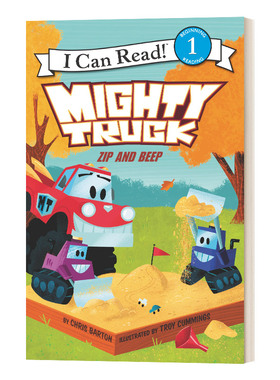 威猛卡车 拉链哔哔 I Can Read系列 Mighty Truck Zip and Beep 英文原版儿童读物 进口英语书籍