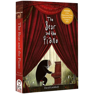 熊与钢琴 Bear and the Piano 大熊和钢琴 英文原版亲子共读故事绘本 纸板书 David Litchfield 进口英语书籍