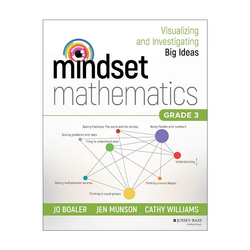 英文原版 Mindset Mathematics Grade 3 思维数学 可视化和研究大观念 三年级 斯坦福大学教授Jo Boaler 英文版 进口英语原版书籍
