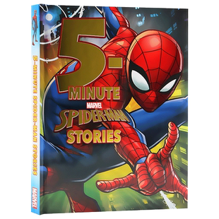 蜘蛛侠 5分钟故事集 5 Minute Spider Man Stories 漫威复仇者联盟 精装收藏版 英文原版儿童英语图画故事书
