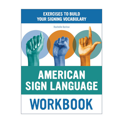 英文原版 American Sign Language Workbook 美国手语练习册 积累手语词汇练习 Rochelle Barlow 英文版 进口英语原版书籍