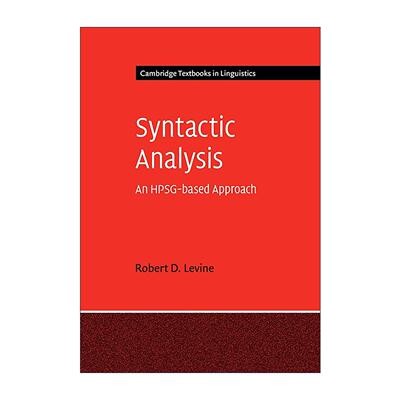 英文原版 Syntactic Analysis 句法分析 剑桥语言学文本系列 英文版 进口英语原版书籍