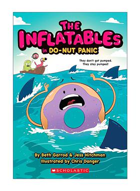 英文原版 The Inflatables in Do-Nut Panic! 充气艇大作战2 图像小说 英文版 进口英语原版书籍