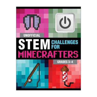 英文原版 Unofficial STEM Challenges for Minecrafters Grades 3-4 我的世界非官方 STEM挑战3-4年级 英文版 进口英语原版书籍