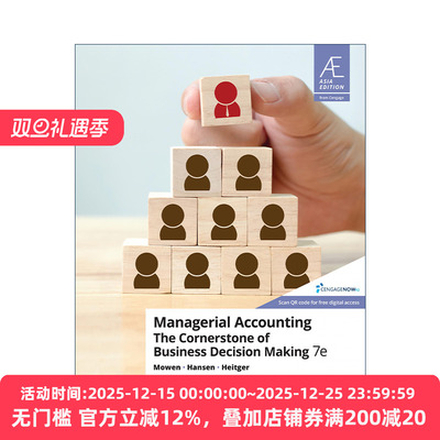 英文原版 Managerial Accounting The Cornerstone of Business Decision-Making 管理会计 企业决策 的基石 第7版 进口英语书籍