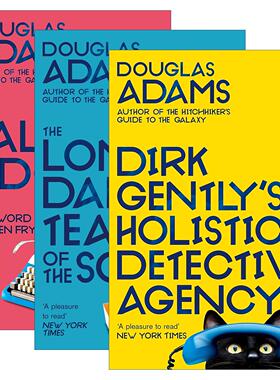 英文原版小说 Dirk Gently 全能侦探社系列3册 Douglas Adams 英文版 进口英语原版书籍