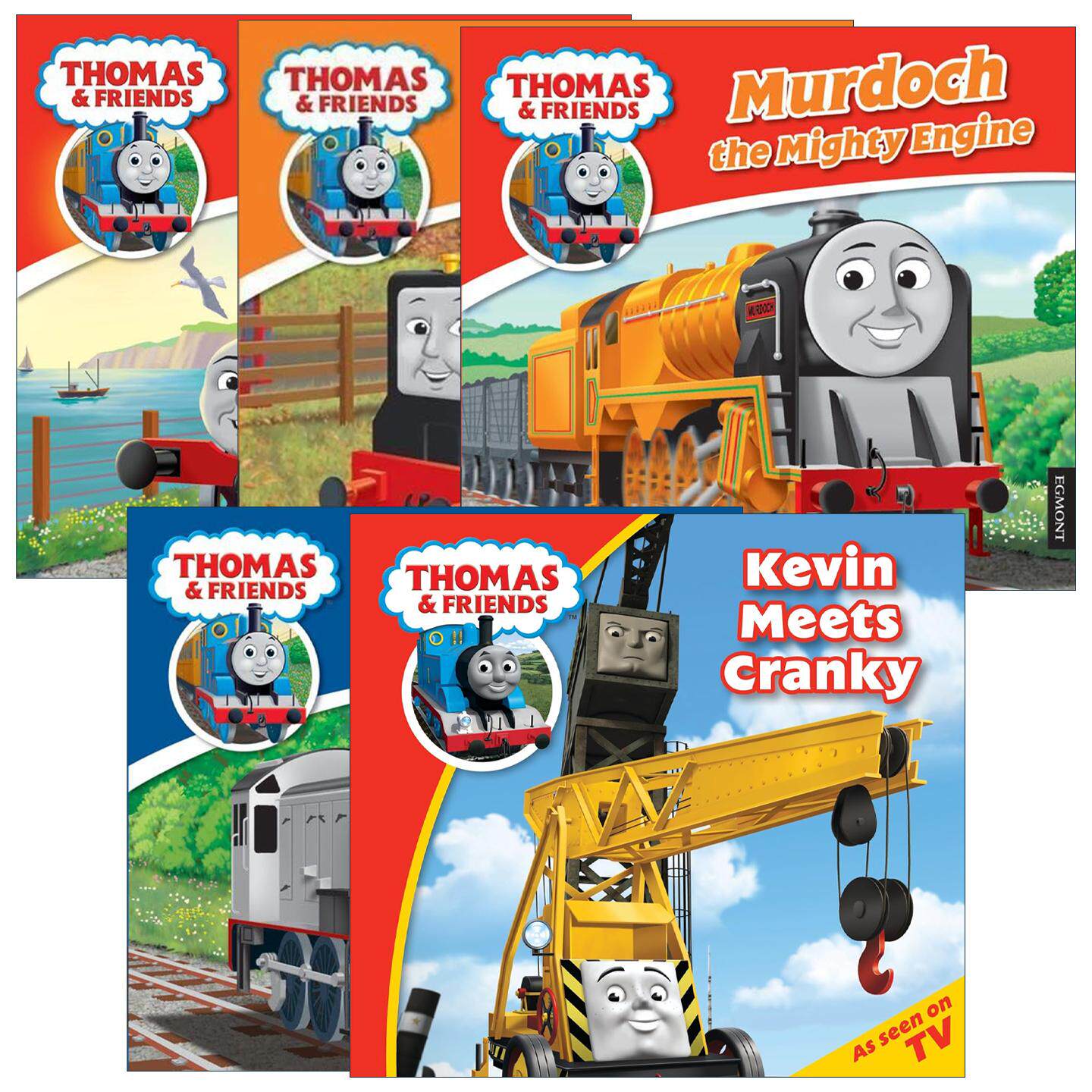 英文原版 Thomas & Friends 托马斯和朋友们系列绘本5册 托马斯小火车 凯文遇见克兰奇 丹尼斯 路西 默多克 英文版 进口原版书籍