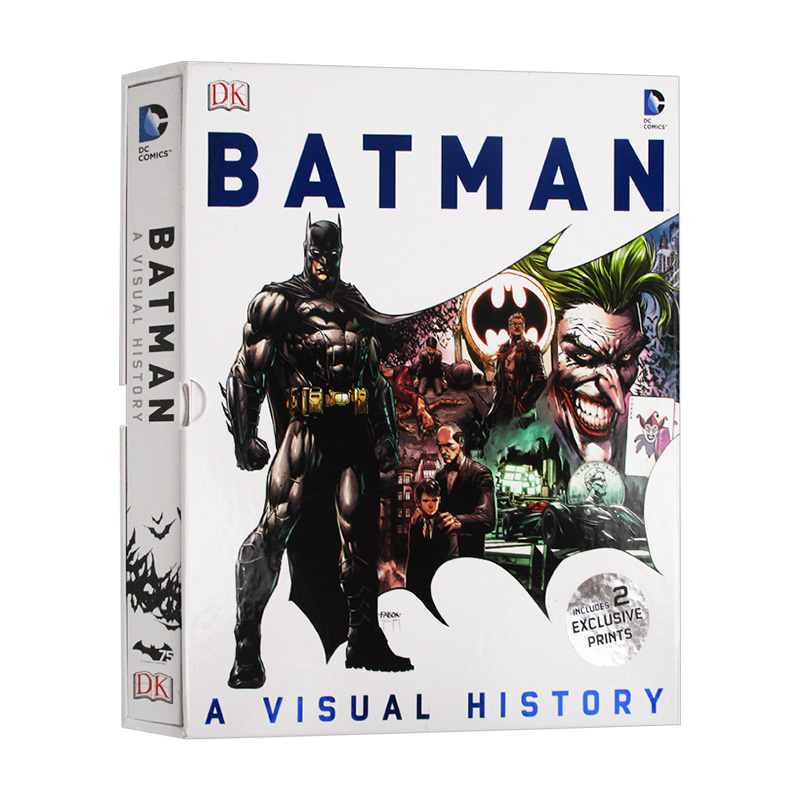 蝙蝠侠前世今 DK百科全书英文原版 Batman A Visual History漫威英雄 DC超级英雄儿童英语漫画书