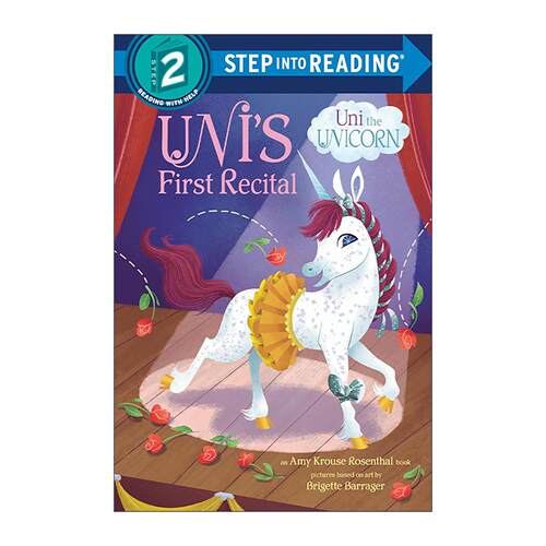 英文原版 Step into Reading 2 Uni's First Recital Uni the Unicorn 独角兽系列 尤尼的独奏会 英文版 进口英语原版书籍
