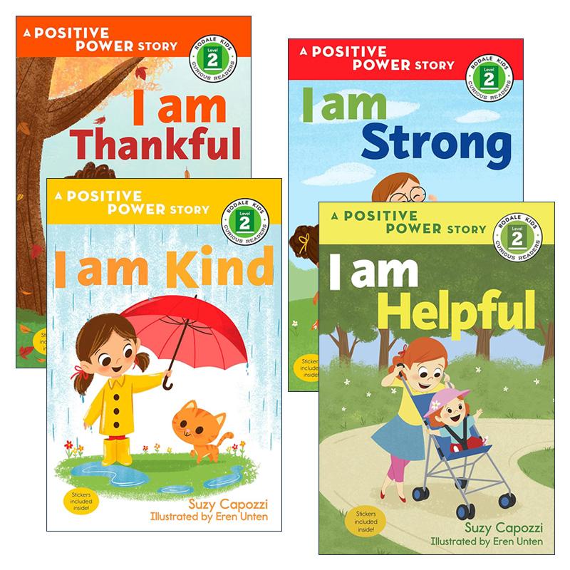 英文原版 Step into Reading 2 I Am Kind Thankful Strong Helpful 正能量小故事绘本系列4册 儿童英语分级读物 英文版 进口书籍