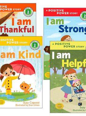 英文原版 Step into Reading 2 I Am Kind Thankful Strong Helpful 正能量小故事绘本系列4册 儿童英语分级读物 英文版 进口书籍