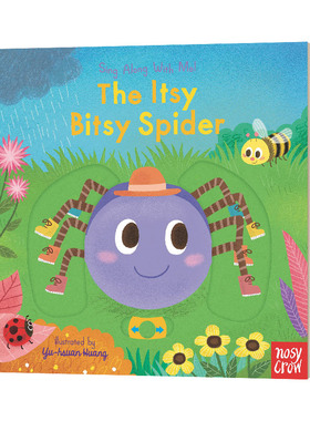 The Itsy Bitsy Spider Sing Along with Me! 童谣机关操作书 可爱的小蜘蛛 纸板书 英文原版儿童英语启蒙绘本