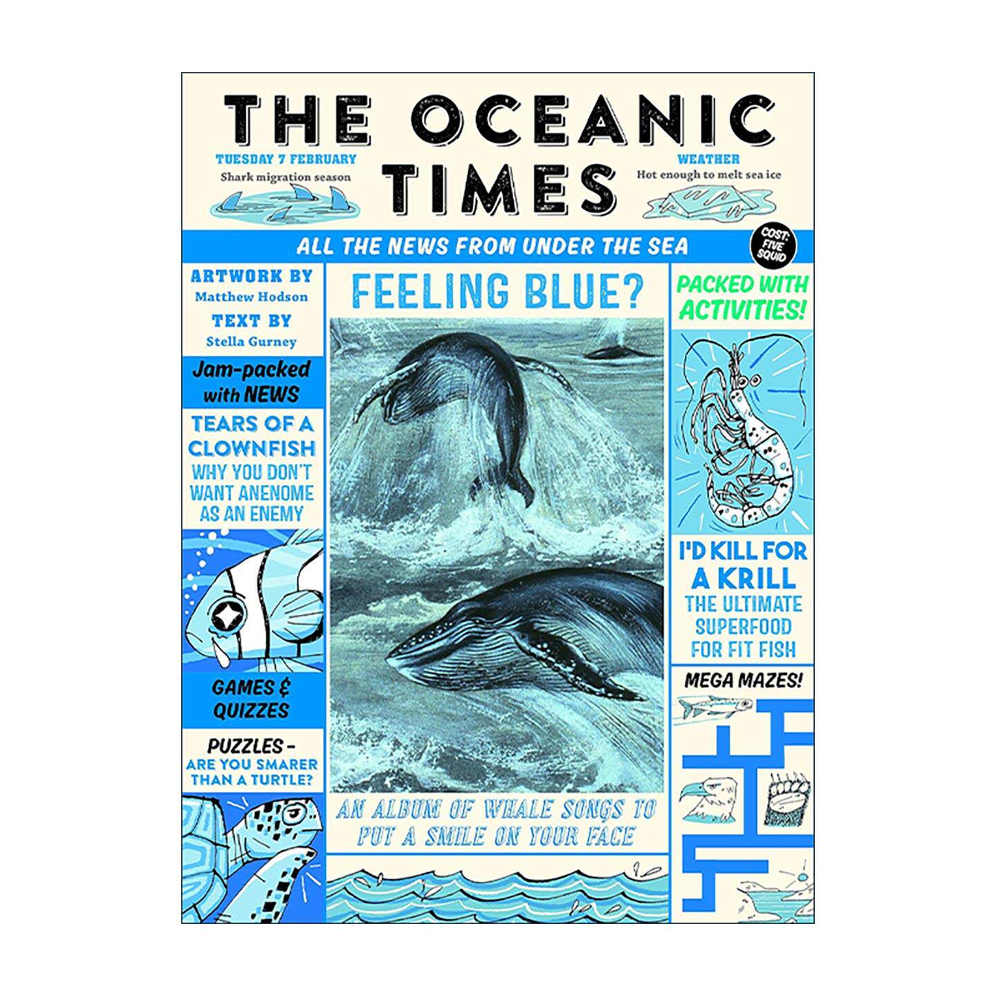 英文原版 The Oceanic Times 海洋时报 来自海底的新闻 青少年科普 英文版 进口英语原版书籍