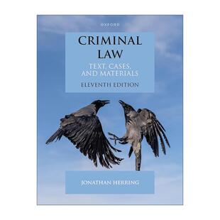 英文原版 Criminal Law 刑法 第十一版 Jonathan Herring 英文版 进口英语原版书籍