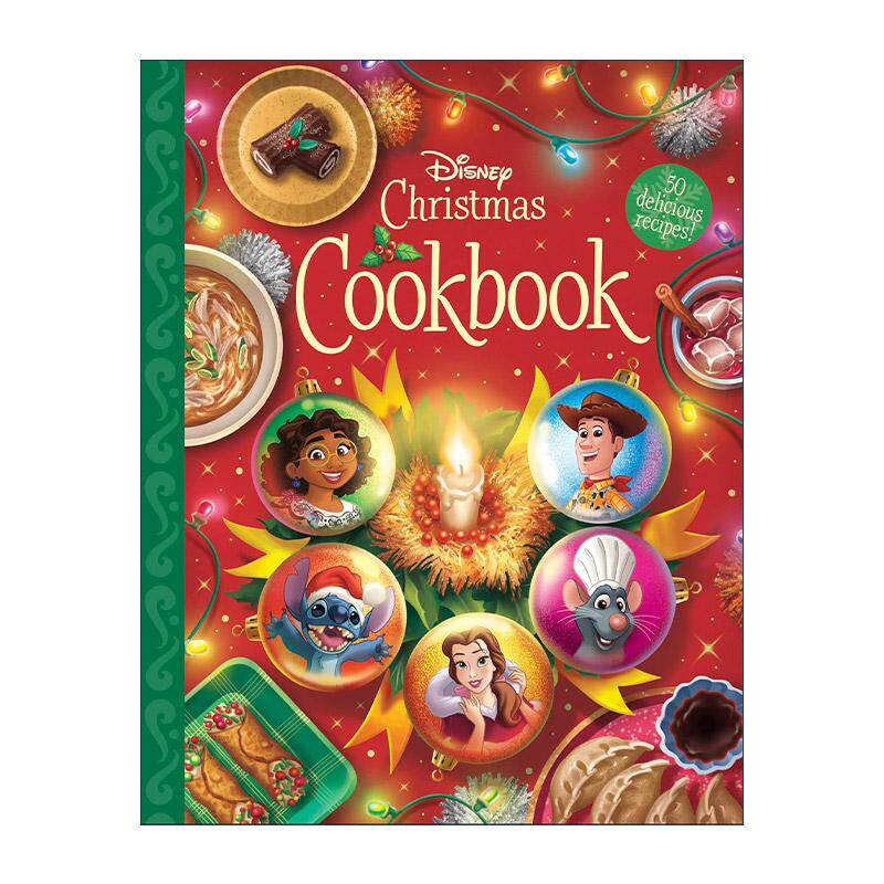 英文原版 The Disney Christmas Cookbook 迪士尼圣诞食谱 50道美食 儿童节日烹饪指南 精装绘本 Pixar皮克斯 进口英语原版书籍