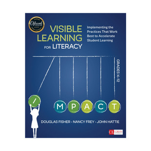 for 进口书籍 英文版 读写能力可视化学习 Visible Learning 12年级阶段 Grades Literacy 实践方法 英文原版 提升学习