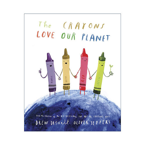 英文原版 The Crayons Love Our Planet 小蜡笔爱地球 儿童精装绘本 小蜡笔大罢工作者奥利弗·杰夫斯 Oliver Jeffers插画 英文版