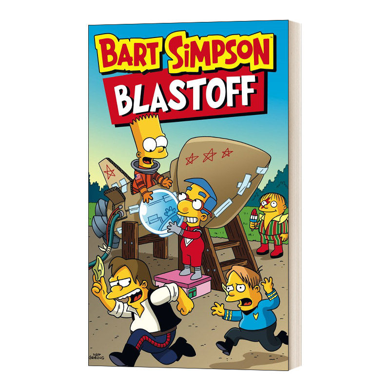辛普森一家漫画 发射 bart simpson - blast-off 英文原版儿童漫画
