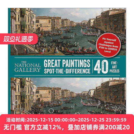 英文原版 Spot-the-Difference The National Gallery 世界名画找不同 趣味艺术书 英国国家美术馆出品 英文版 进口英语原版书籍
