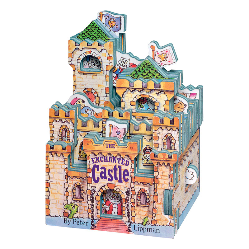 迷你屋系列 魔法城堡 Mini House The Enchanted Castle 睡美人 猫公主 奇幻城堡 英文原版纸板造型玩具书 英文版进口英语书籍