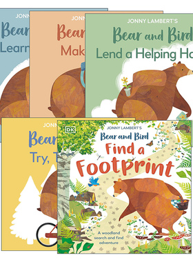 英文原版绘本 Jonny Lambert's Bear and Bird 约翰尼·兰伯特的熊与鸟系列5册 英文版 进口英语原版书籍