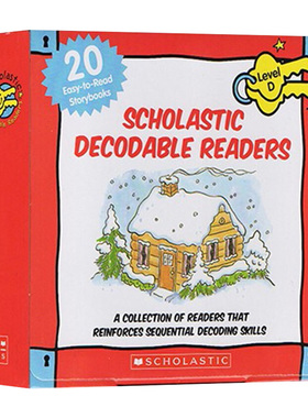 学乐分级自然拼读初级 Scholastic Decodable Readers Box Set Level D-Color 英文原版英语分级绘本早教亲子读物书籍