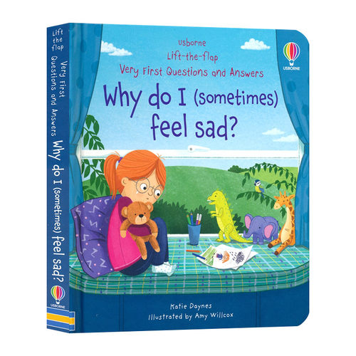 英文原版Lift-the-flap Very First Questions and Answers Why do I sometimes feel sad 我为什么有时候会感到伤心翻翻书进口