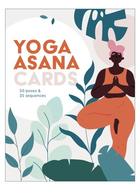 英文原版 Yoga Asana Cards 50 poses & 25 sequences 瑜伽卡片50个姿势 英文版 进口英语原版书籍