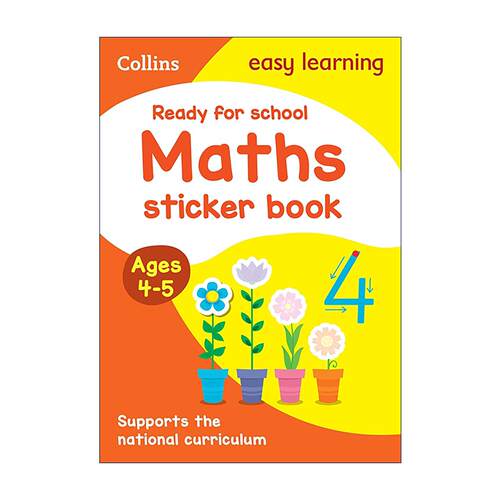 英文原版 Collins Easy Learning Ready for School: Maths Sticker Book Ages 4-5 柯林斯儿童教材教辅 数学练习活动贴纸书