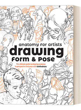 英文原版 Anatomy for Artists Drawing Form and Pose 绘画形式和姿势 艺用人体剖析 绘画教程 英文版 进口英语原版书籍