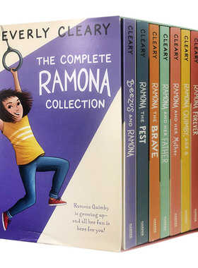 雷梦拉系列全8册套装 The Complete Ramona Collection 英文原版儿童文学小说 纽伯瑞奖小学生课外阅读 进口桥梁书籍
