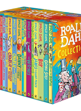 Roald Dahl Collection 16 Books Box Set 罗尔德达尔16册套装 英文原版儿童章节桥梁书 进口英语书籍