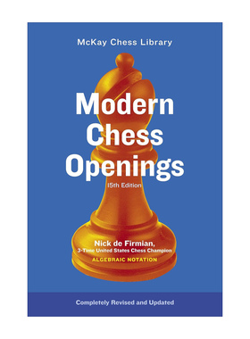 现代国际象棋开局 Modern Chess Openings 英文原版象棋知识科普读物 进口英语书籍