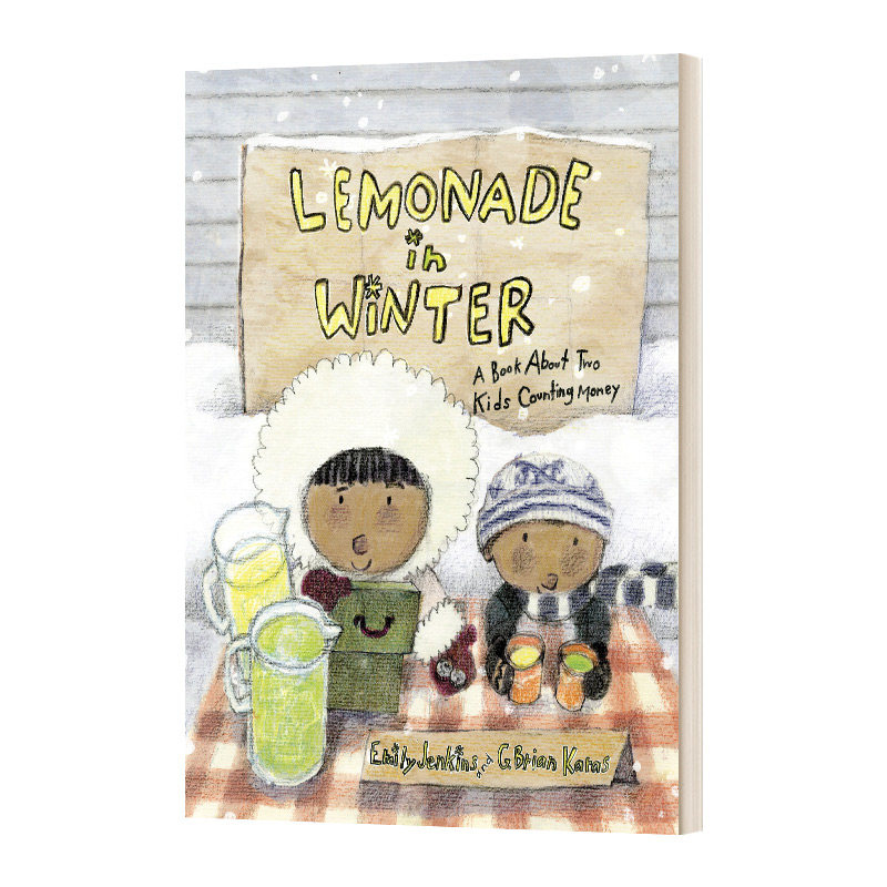 英文原版 Lemonade in Winter A Book About Two Kids Counting Money 冬天的柠檬水 关于两个孩子数钱的书 精装 进口英语原版书籍