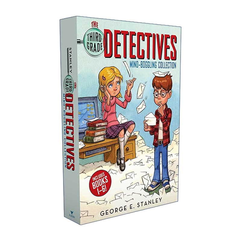 英文原版 The Third-Grade Detectives Mind-Boggling Collection 三年级侦探6册盒装 侦探章节书 英文版 进口英语原版书籍