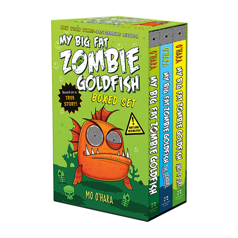 英文原版 My Big Fat Zombie Goldfish Boxed Set 大胖丧尸金鱼系列3册盒装 小学英文课外读物 英文版 进口英语原版书籍