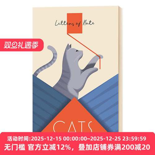 见信如晤 猫 Letters of Note Cats 英文原版文学诗歌 进口英语读物书籍