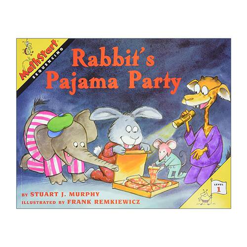 英文原版 Mathstart Level 1 Rabbit's Pajama Party 数学启蒙绘本1级 英文版 进口英语原版书籍