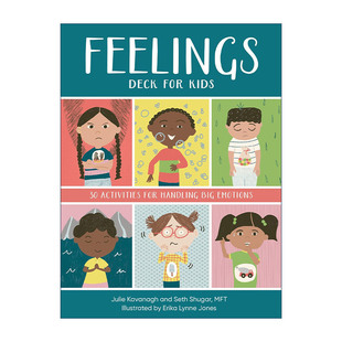 英文原版 Feelings Deck for Kids 儿童感觉卡片 30种调节大情绪的活动 正念练习 理解感受 发展情商 英文版 进口英语原版书籍