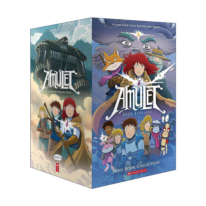 英文原版 Amulet Box Set 护身符1-9盒装 儿童漫画 英文版 进口英语原版书籍
